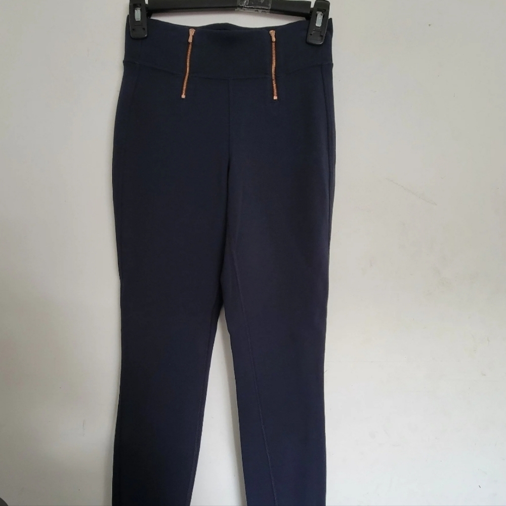 Kit and Ace Dark Blue Straight Leg Pants